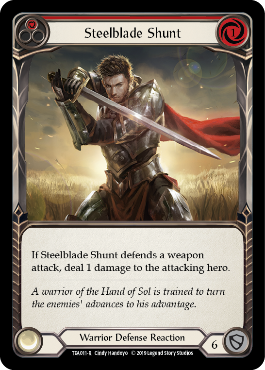 Steelblade Shunt (Red) [TEA011-R] (Dorinthea Hero Deck) 1st Edition Normal 