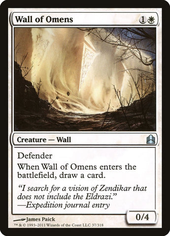 Wall of Omens [Commander 2011] 
