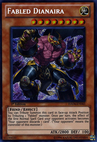 Fabled Dianaira [HA04-EN043] Secret Rare 