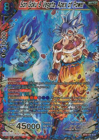 Son Goku &amp; Vegeta, Apex of Power (BT9-136) [Universal Onslaught] 