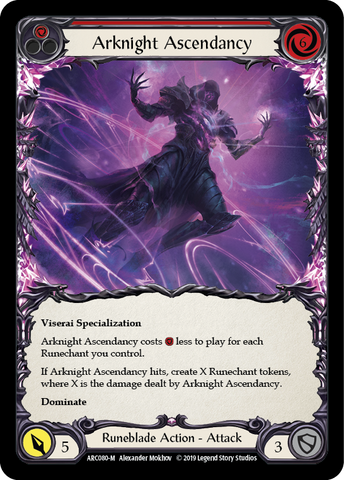 Arknight Ascendancy [ARC080-M] (Arcane Rising) 1st Edition Rainbow Foil 