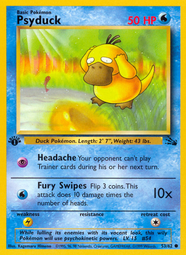 Psyduck (53/62) [Fossil 1st Edition] 