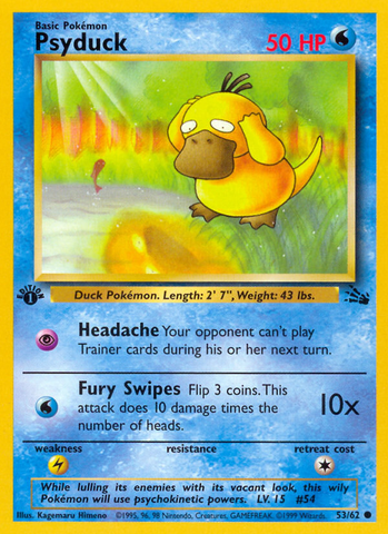 Psyduck (53/62) [Fossil 1st Edition] 