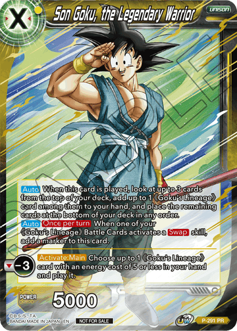 Son Goku, the Legendary Warrior (P-291) [Promotion Cards] 