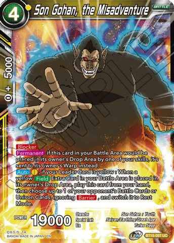 Son Gohan, the Misadventure (BT15-097) [Saiyan Showdown] 