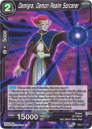 Demigra, Demon Realm Sorcerer (DB3-111) [Giant Force] 