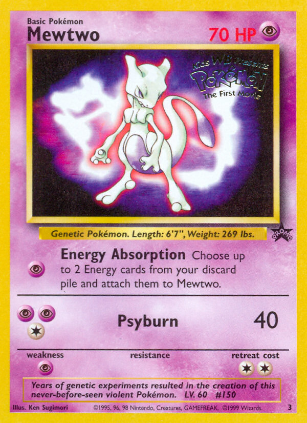 Mewtwo (3) [Wizards of the Coast: Black Star Promos] 
