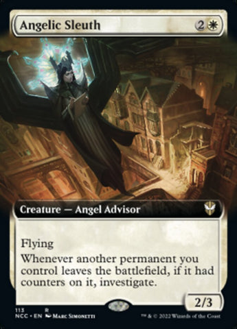 Angelic Sleuth (Extended Art) [Streets of New Capenna Commander] 