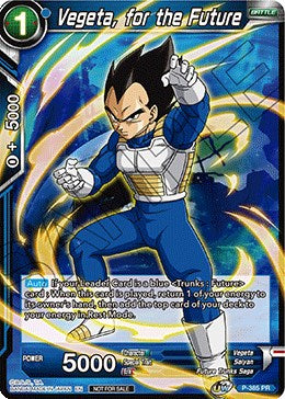 Vegeta, for the Future (Tournament Pack Vol. 8) (P-385) [Tournament Promotion Cards] 