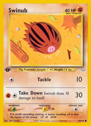 Swinub (57/64) [Neo Revelation 1st Edition] 