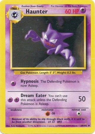 Haunter (29/102) [Base Set Unlimited] 
