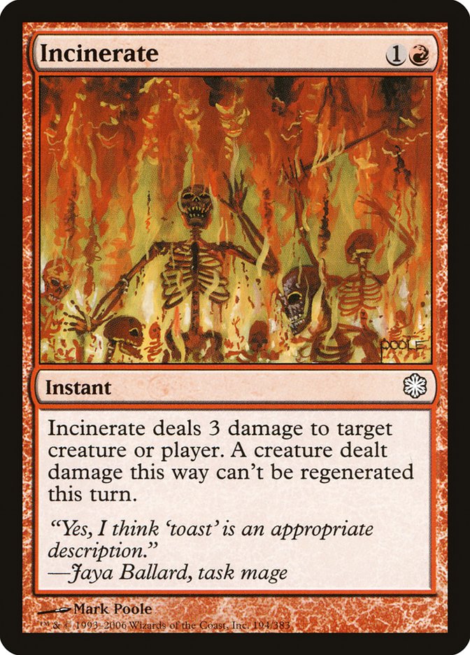Incinerate [Coldsnap Theme Decks] 