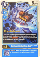 WereGarurumon: Sagittarius Mode [BT5-029] [Battle of Omni Pre-Release Promos] 