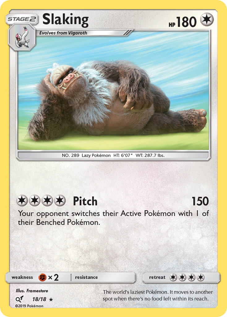 Slaking (18/18) [Sun &amp; Moon: Detective Pikachu] 