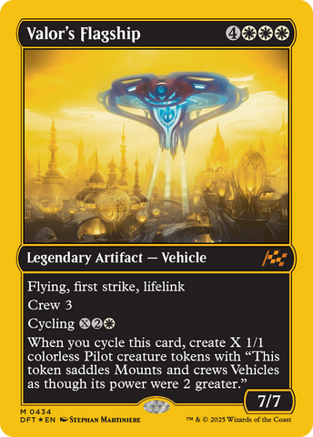 Valor's Flagship (First-Place Foil) [Aetherdrift] 