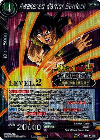 Awakened Warrior Bardock (Level 2) (BT3-110) [Judge Promotion Cards] 
