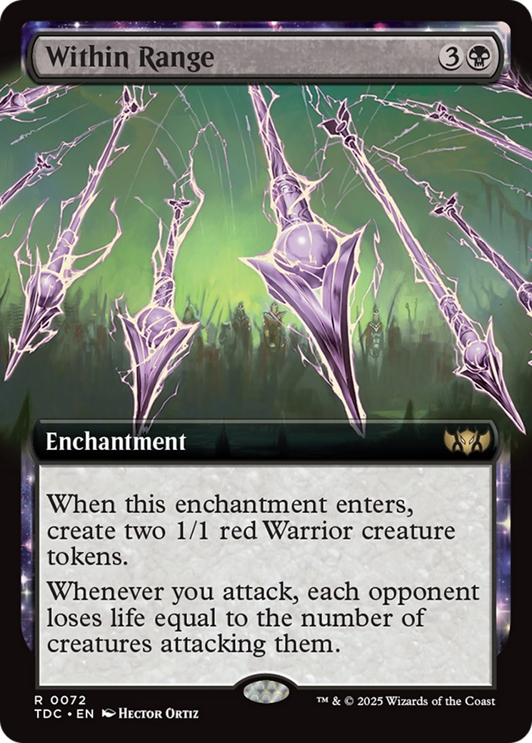 Within Range (Extended Art) [Tarkir: Dragonstorm Commander] 
