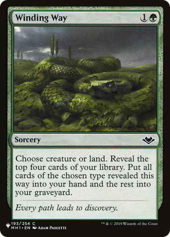 Winding Way [The List Reprints] 