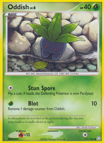 Oddish (111/146) [Diamond &amp; Pearl: Legends Awakened] 