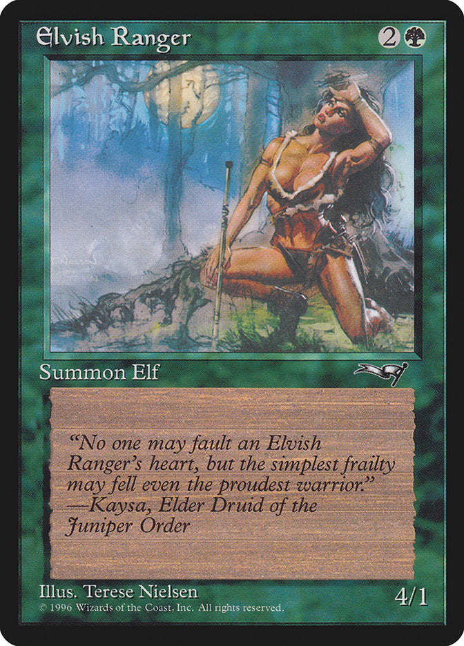 Elvish Ranger (Moon Background) [Alliances] 