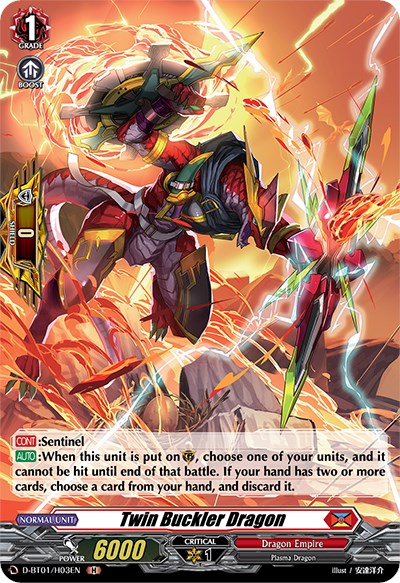 Twin Buckler Dragon (D-BT01/H03EN) [Genesis of the Five Greats]