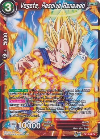 Vegeta, Resolve Renewed (EX13-04) [Special Anniversary Set 2020] 