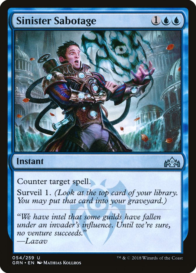 Sinister Sabotage [Guilds of Ravnica] 
