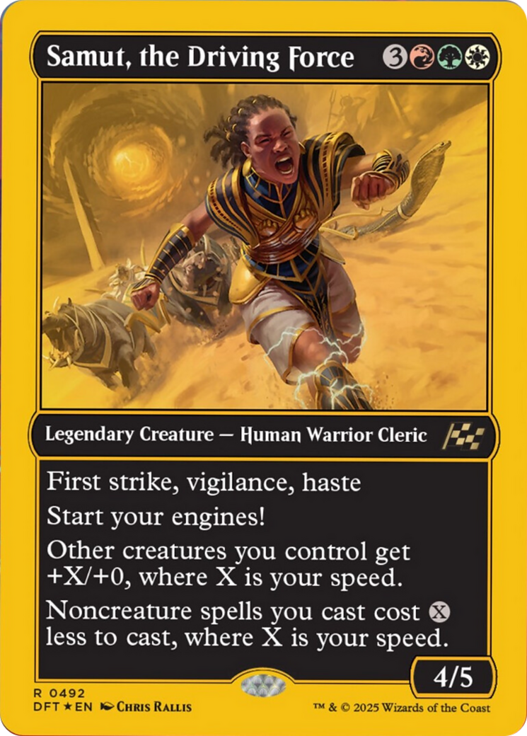 Samut, the Driving Force (First-Place Foil) [Aetherdrift]