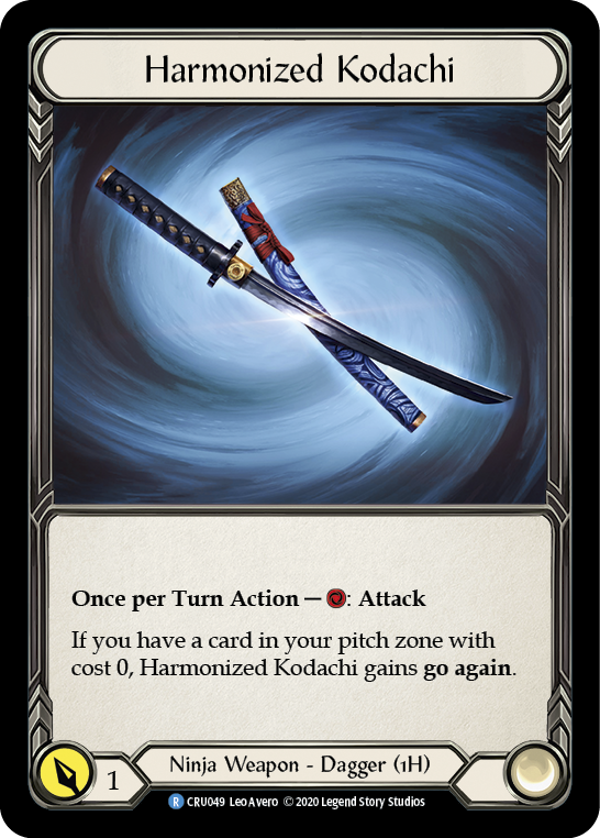 Harmonized Kodachi [CRU049] (Crucible of War)  1st Edition Normal