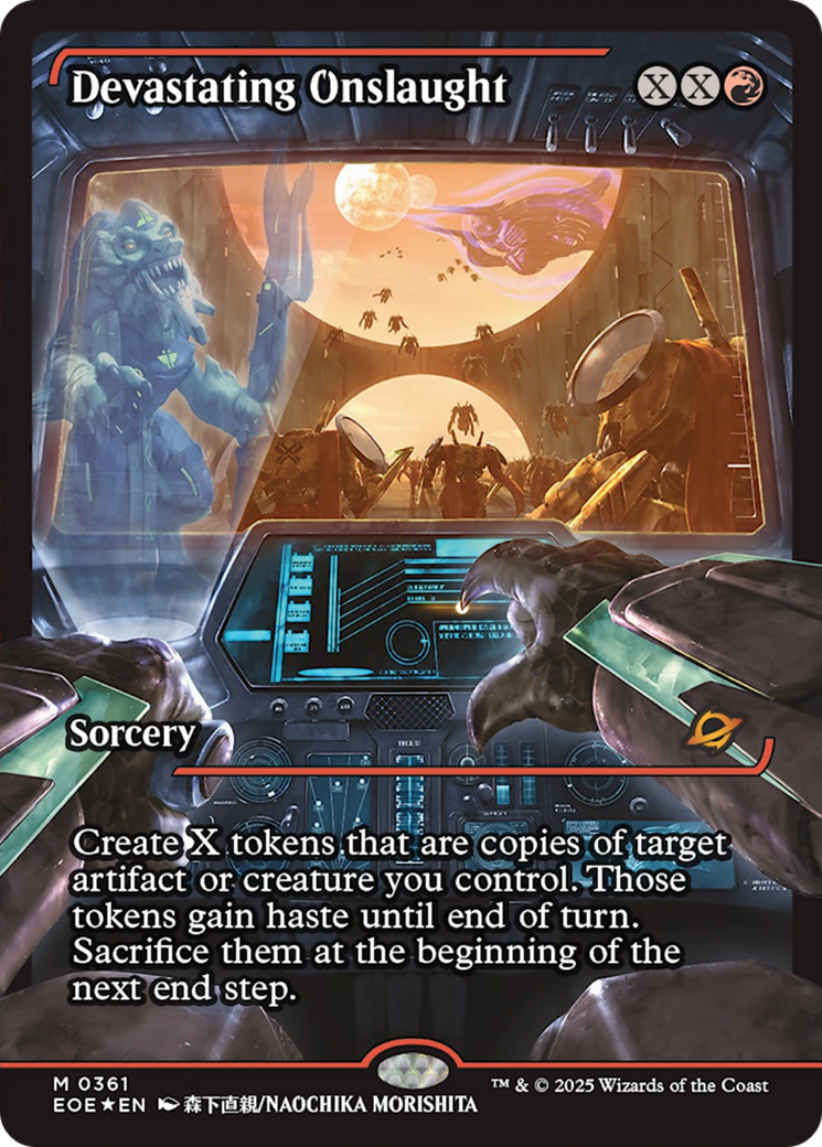 Devastating Onslaught (0361) (Showcase) [Edge of Eternities] 