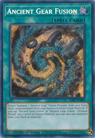 Ancient Gear Fusion [LDS1-EN090] Secret Rare 