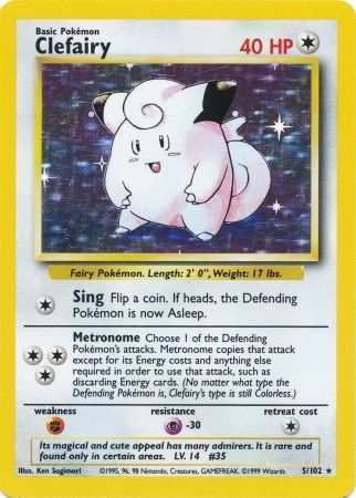 Clefairy (5/102) [Base Set Unlimited] 