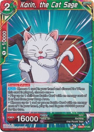 Korin, the Cat Sage (DB3-117) [Giant Force] 