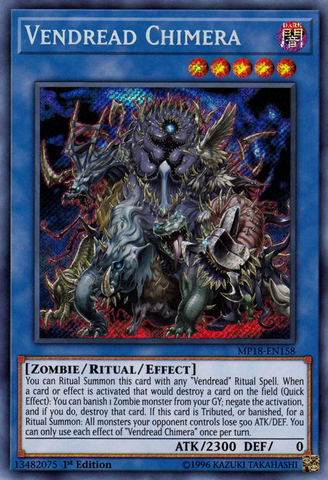 Vendread Chimera [MP18-EN158] Secret Rare 