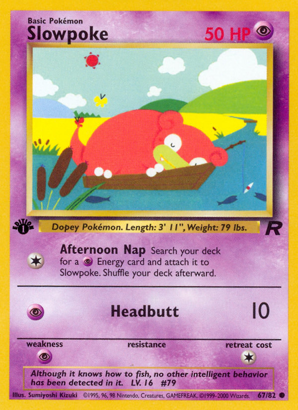 Slowpoke (67/82) [Team Rocket 1st Edition] 
