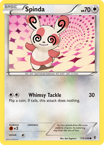 Spinda (115/149) [Black &amp; White: Boundaries Crossed] 