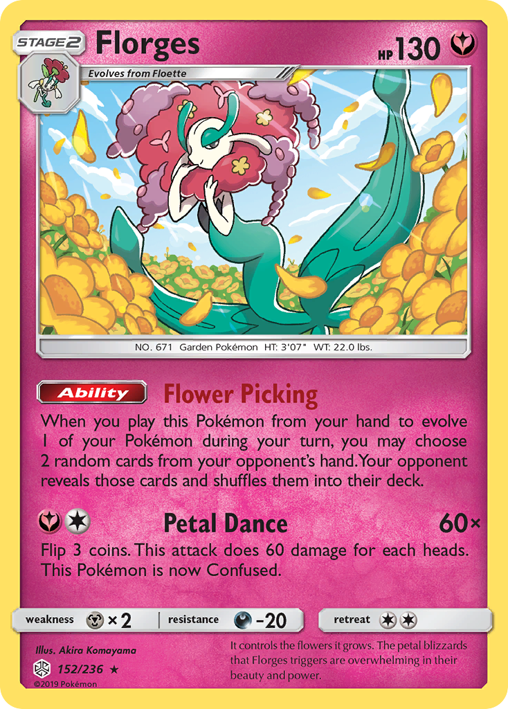 Florges (152/236) [Sun &amp; Moon: Cosmic Eclipse] 