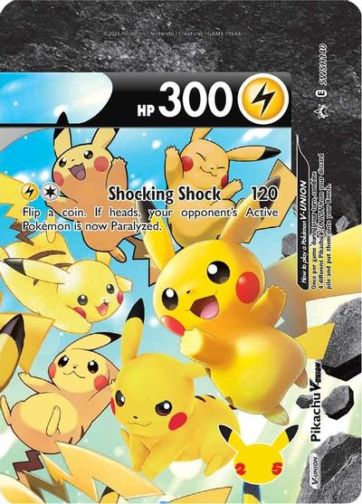 Pikachu V-UNION (SWSH140) (Celebrations) [Sword &amp; Shield: Black Star Promos] 