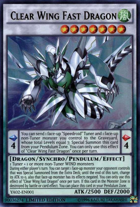 Clear Wing Fast Dragon [YA02-EN001] Ultra Rare 