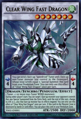Clear Wing Fast Dragon [YA02-EN001] Ultra Rare 