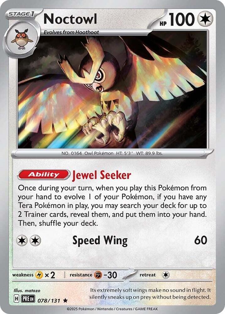 Noctowl (078/131) [Scarlet &amp; Violet: Prismatic Evolutions] 