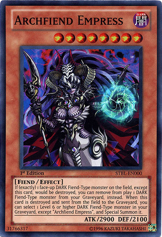 Archfiend Empress [STBL-EN000] Super Rare 