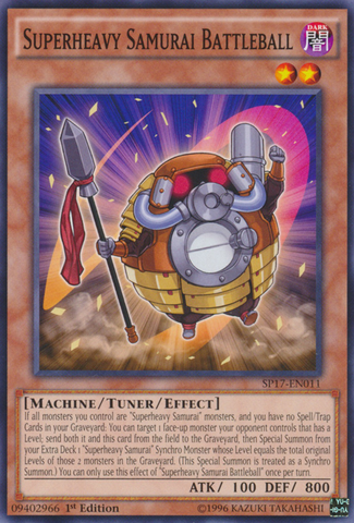 Superheavy Samurai Battleball [SP17-EN011] Common 