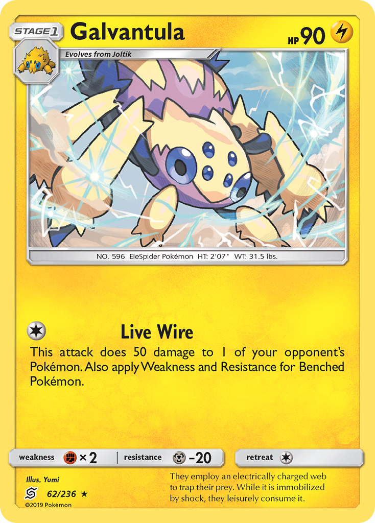 Galvantula (62/236) [Sun &amp; Moon: Unified Minds] 