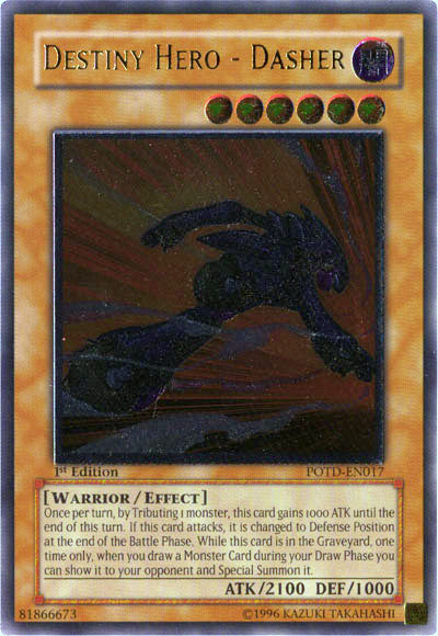 Destiny Hero - Dasher [POTD-EN017] Ultimate Rare 