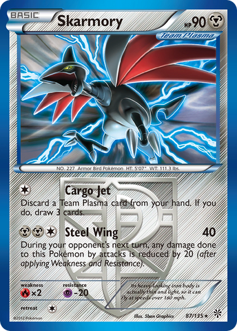 Skarmory (87/135) [Black &amp; White: Plasma Storm] 
