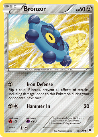 Bronzor (60/124) [XY: Fates Collide] 