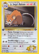 Lt. Surge's Raticate (53/132) [Gym Challenge 1st Edition] 