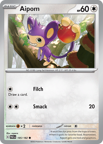 Aipom (145/182) [Scarlet &amp; Violet: Paradox Rift] 