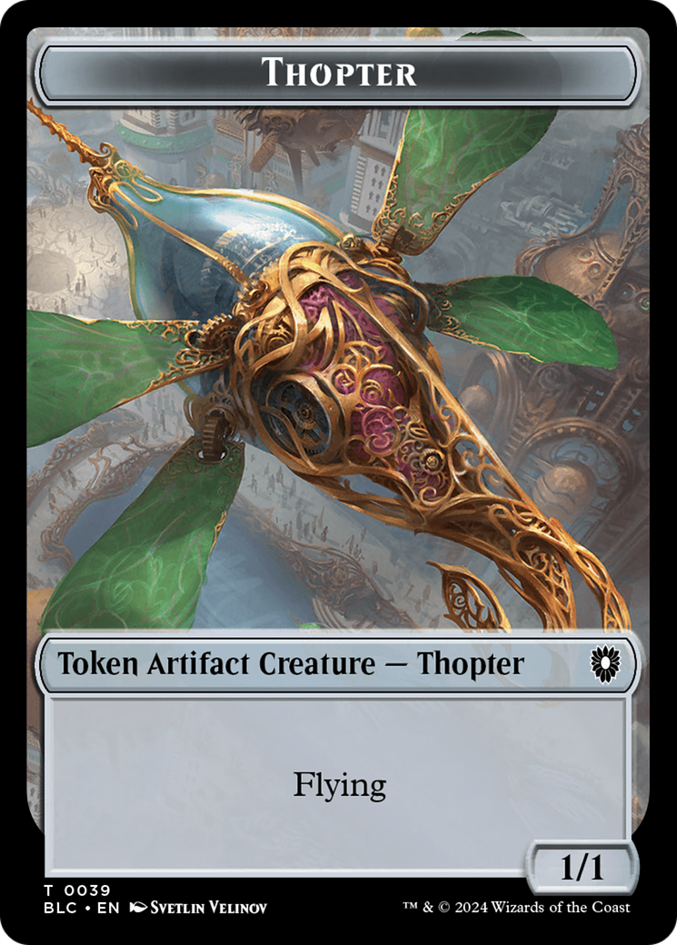 Goblin // Thopter Double-Sided Token [Bloomburrow Commander Tokens] 